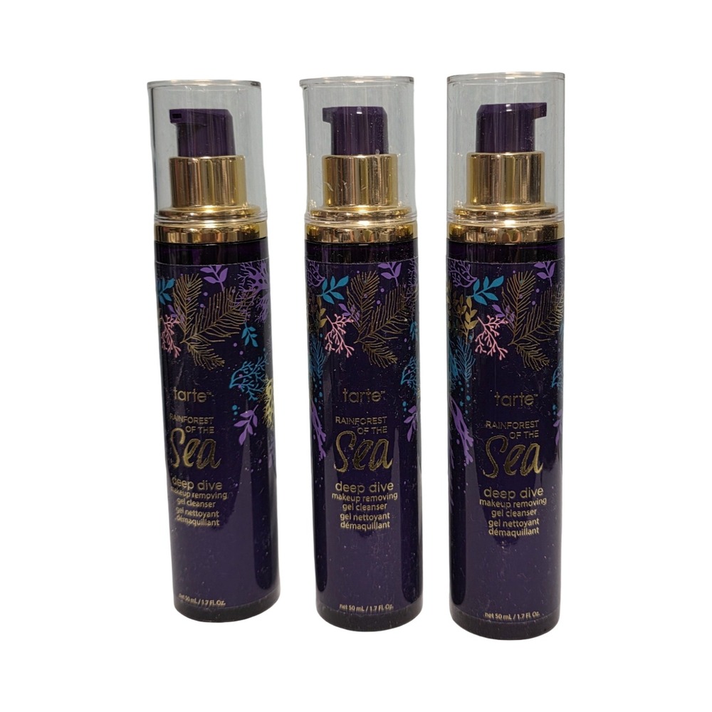 Tarte Rainforest of the Sea Deep Dive Gel Cleanser 1.7oz Set of 3 - Picture 2 of 7
